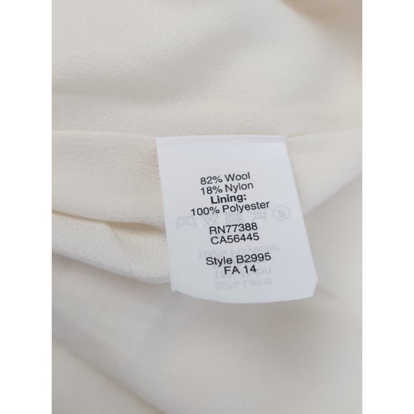 Madewell Boulevard Mini Skirt in Cream Women's Size 6 - Picture 6 of 11